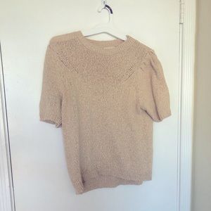 Cream sweater top size M